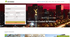 Desktop Screenshot of gshoteles.com.mx