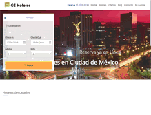 Tablet Screenshot of gshoteles.com.mx